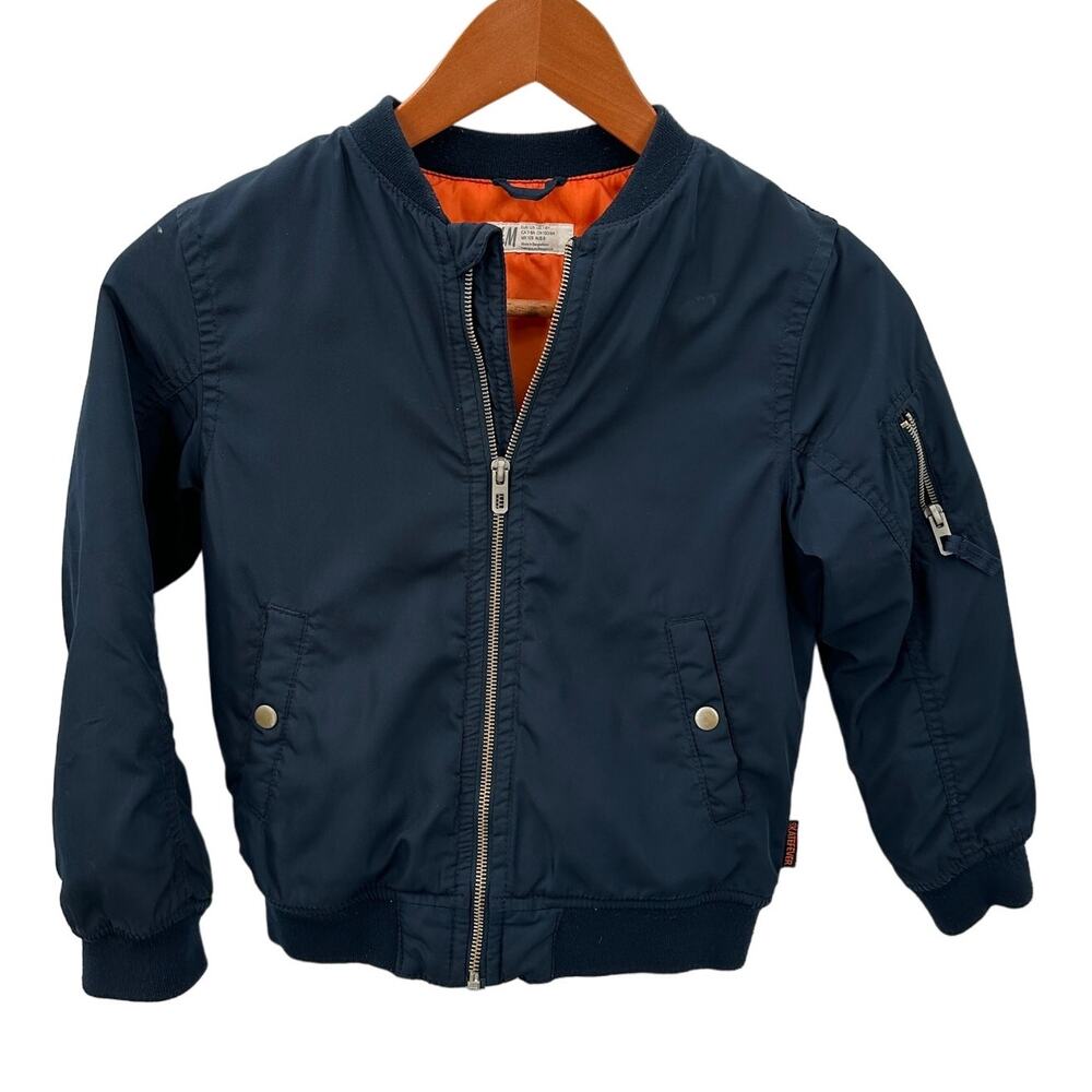 H&M Navy Full Zip Jacket // 7-8Y
